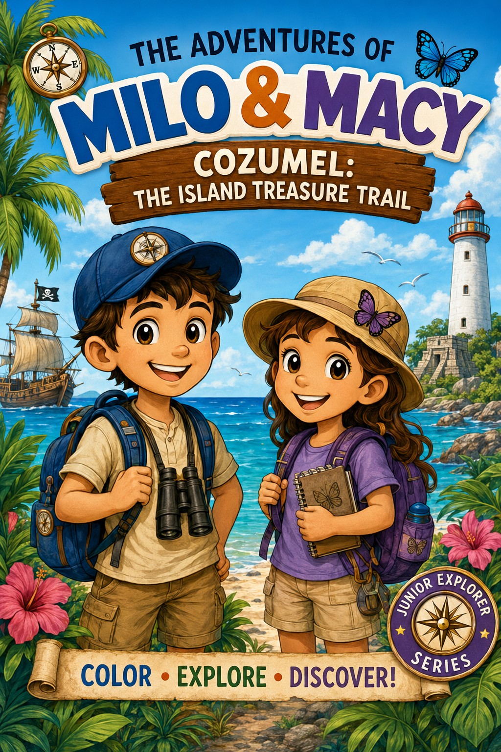 The Adventures of Milo and Macy: Cozumel front cover