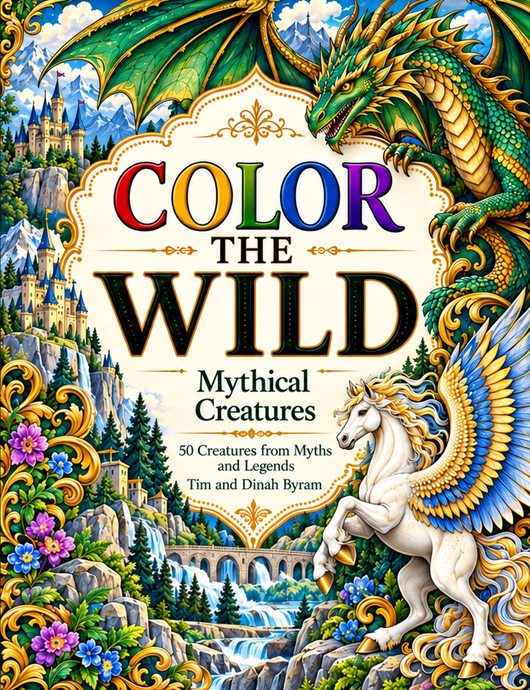 Color the Wild: Mythical Creatures front cover